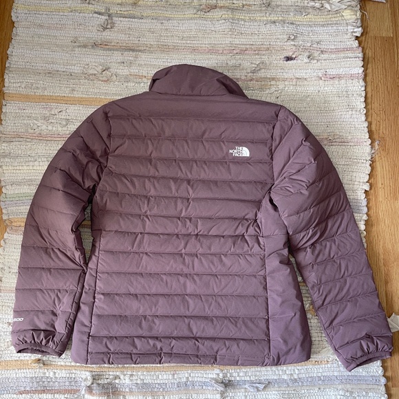 EUC The North Face Light Plum Belleview Stretch Down Puffer Jacket Size Medium - Picture 9 of 10